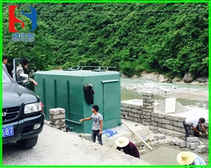 生活污水处理设备安装现场